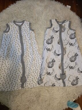 Burt's Bees Organic White Sleep Sacks Set Of Two